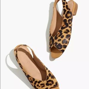 Madewell 7.5 peep toe slingback sandals